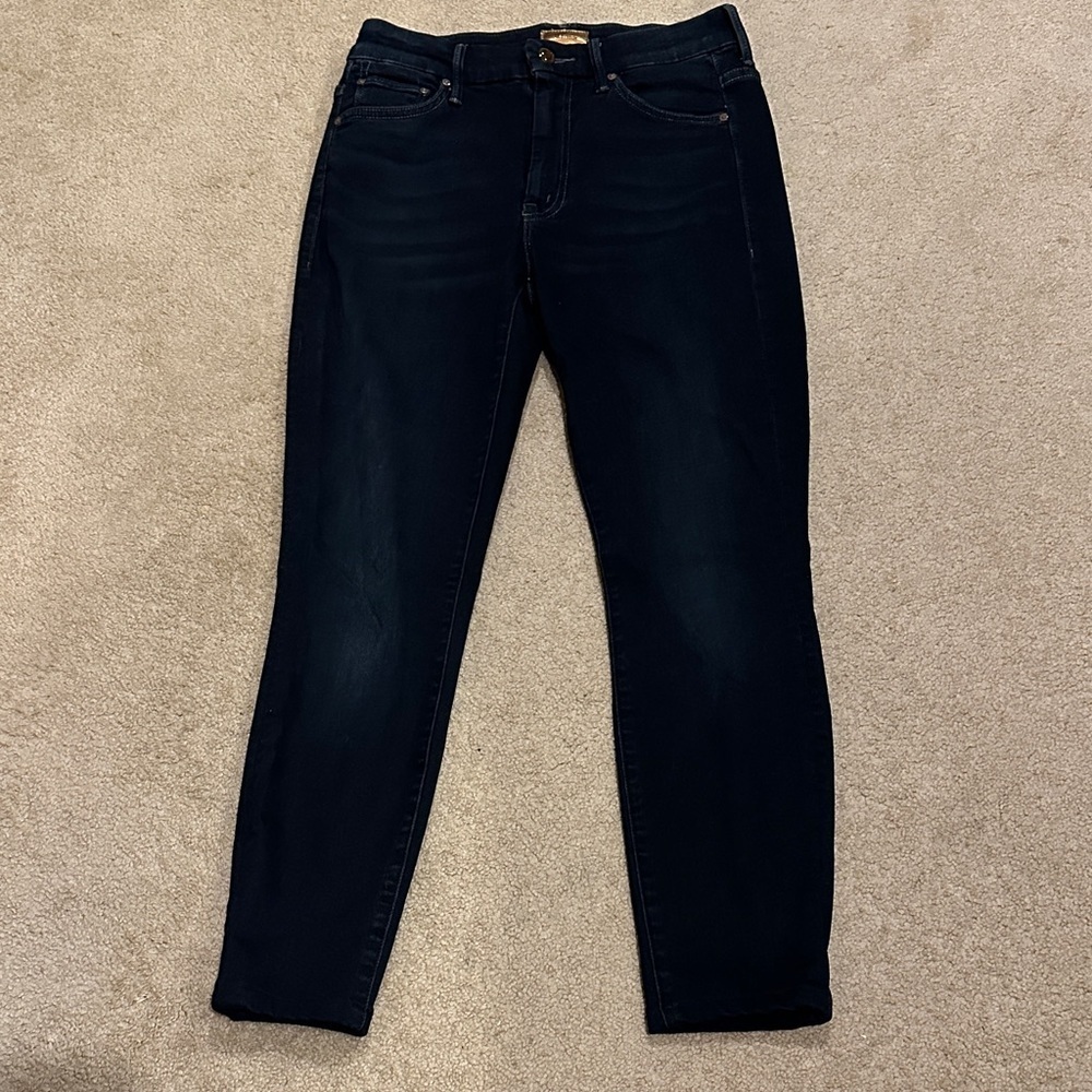 MOTHER Skinny Jeans - Midnight Blue​​​ - Picture 7 of 14